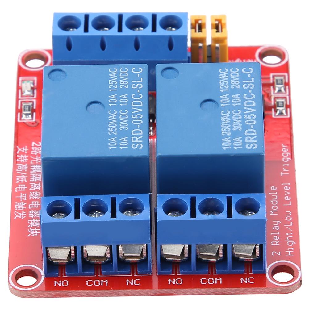 Relay Module Strong Driving Ability 2 Channel Relay Module Stable Performance Quality Relays for Industry for Professional Use