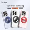 Apple iPhone 15 3D Silicone Magnetic Ring Stand & Finger Grip Cover