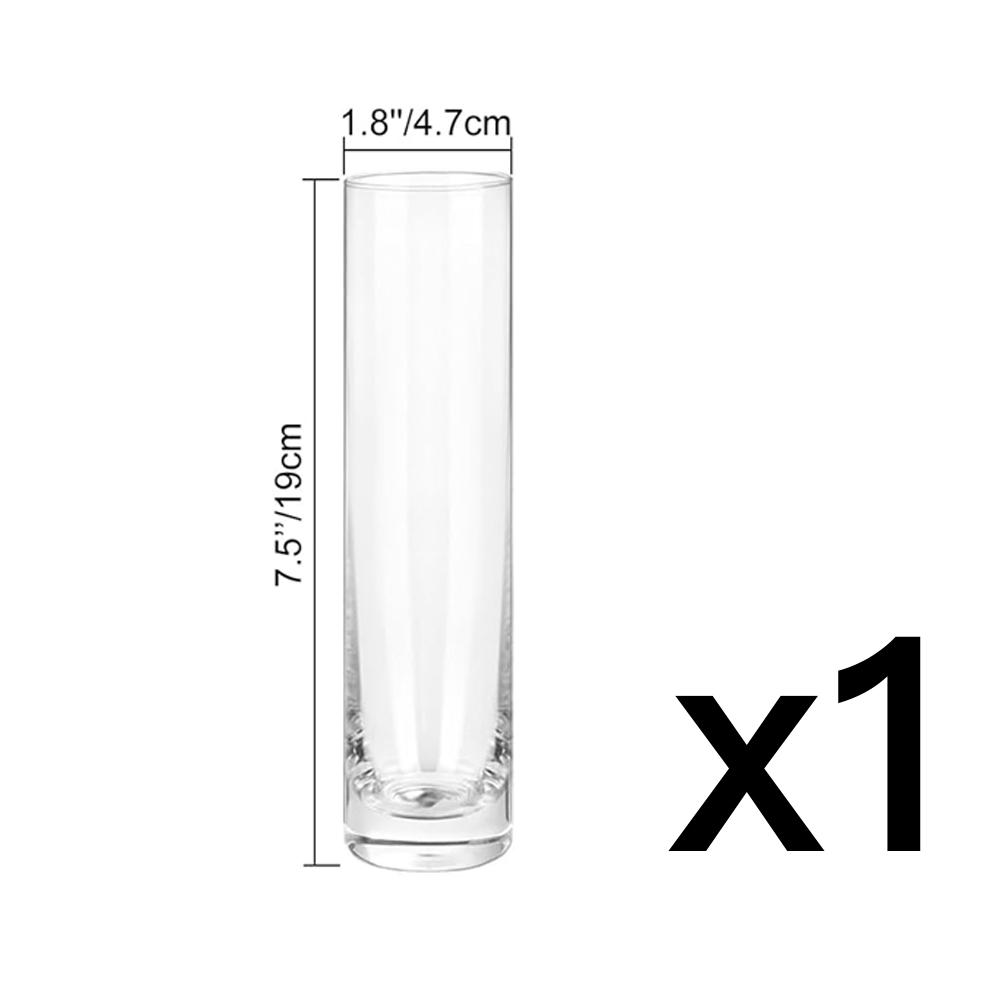 

Glass Cylinder Vase, Clear Small Flower Vase, Home Decoration Vase, Party Decoration Vase, Suitable for Wedding Home Decor