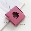 12pcs Gift Boxes with Four-leaf Clover Window Mini Treat Boxes for Gift Soap Kraft Paper Wrap Box for Wedding Party Festival