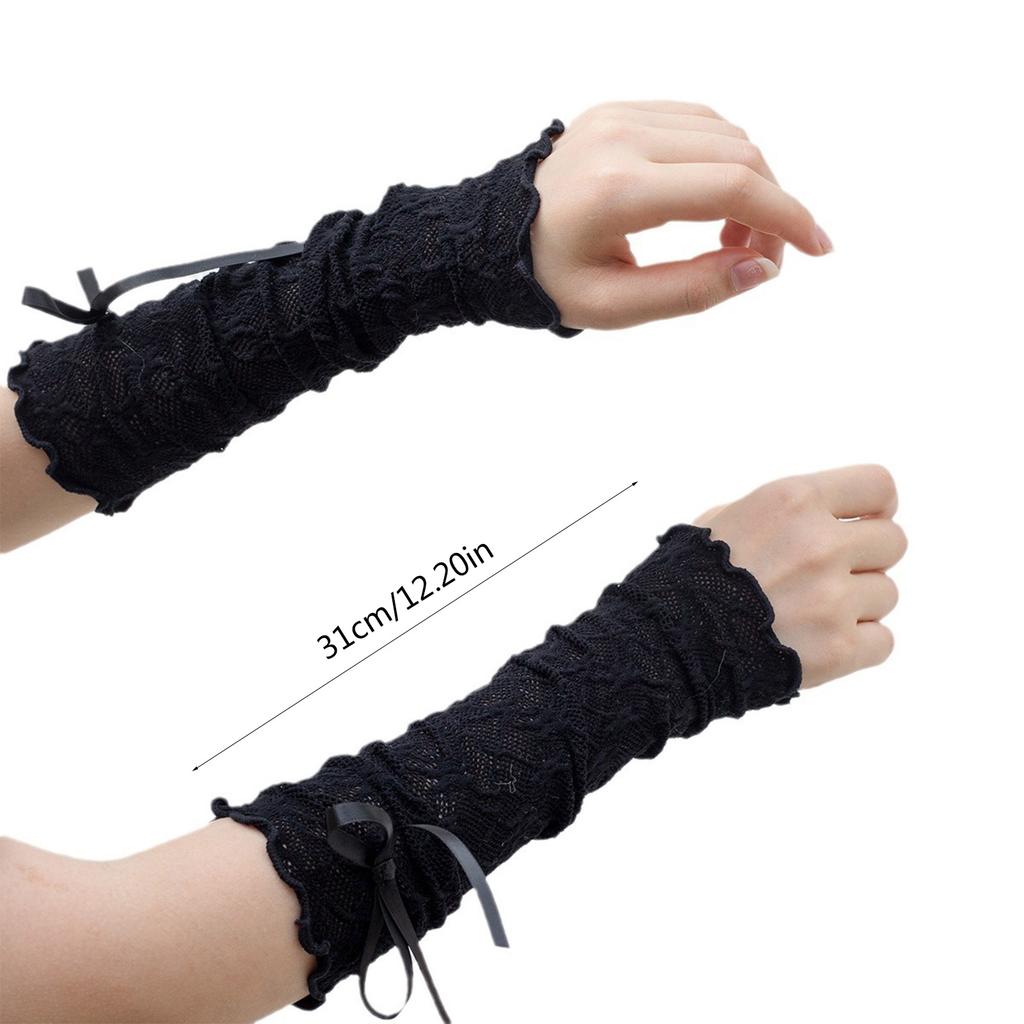 Delicate Girls Arm Sleeves White/Black Removable Anti UV Arm Cover Banquet Accessories Marriage Party Photography Tools