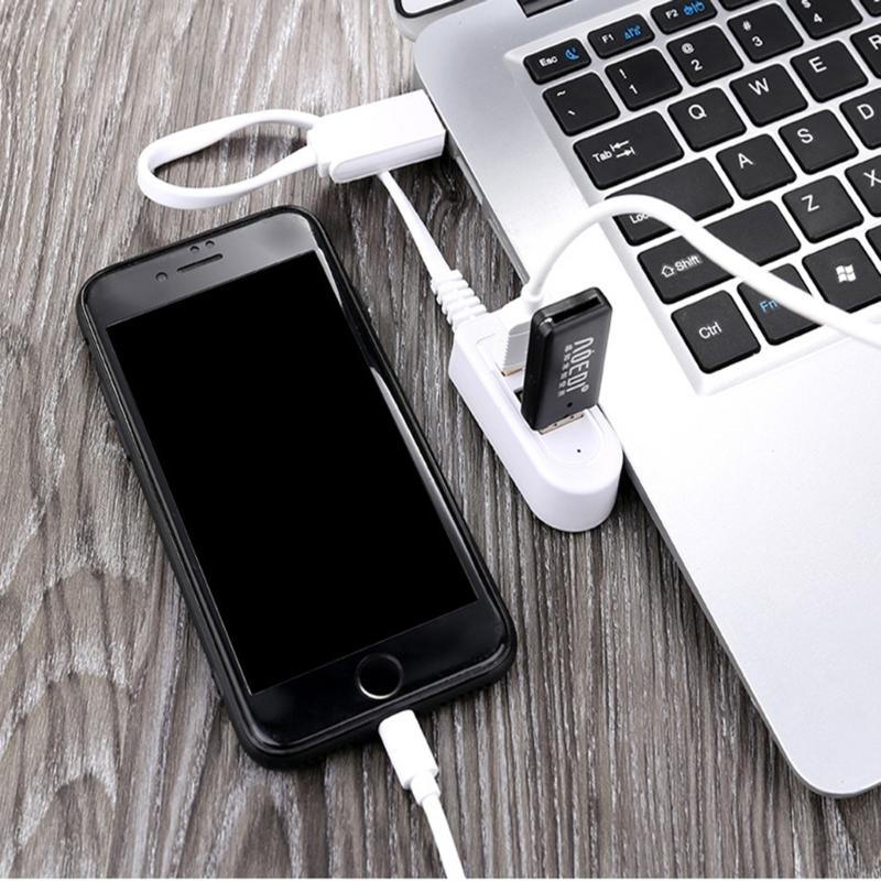 3 In 1 Splitter Usb Multi-function 3A Charger Portable Converter Extension Line Expansion Multi-port HUB Data Cable