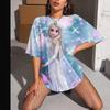 Women's T-Shirt Animal Cat Pattern Retro Fashion Classic Short-Sleeved Round Neck Women Summer Clothing