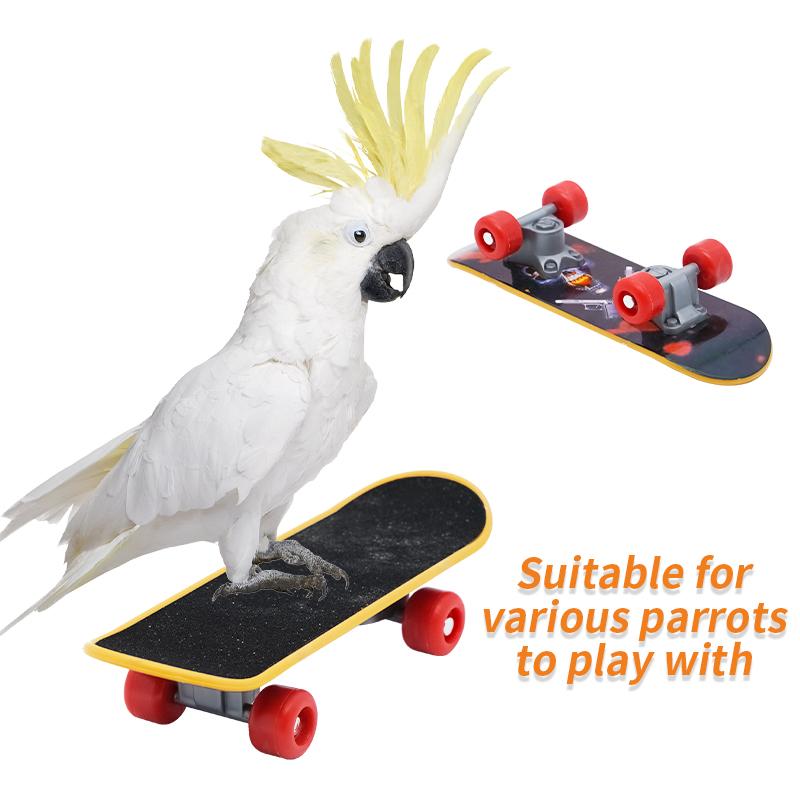 1pcs Pet Skateboarding Parrot Training Skateboarding Bird Supplies Skateboarding Lovebird Canaries Perch Finger Skateboarding