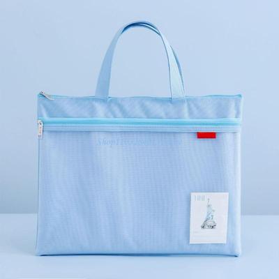 A4 Double Zip File Folder Handheld Document Bag Document Folder Book Storage Bag File Organizer School Office Supplies