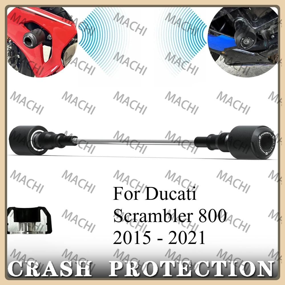 Motorcycle Wheel Falling Protector For Ducati Scrambler 800 2015 -  Crash Protection Bobb Aluminum nylon fiberglass 1 set