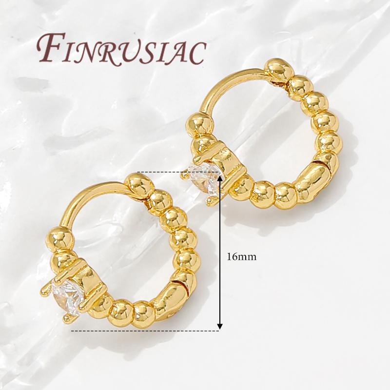 18K Gold Plated Fashion Hoop Earring For Women,Circle Earrings,Jewelry Accessories,Girl Gifts