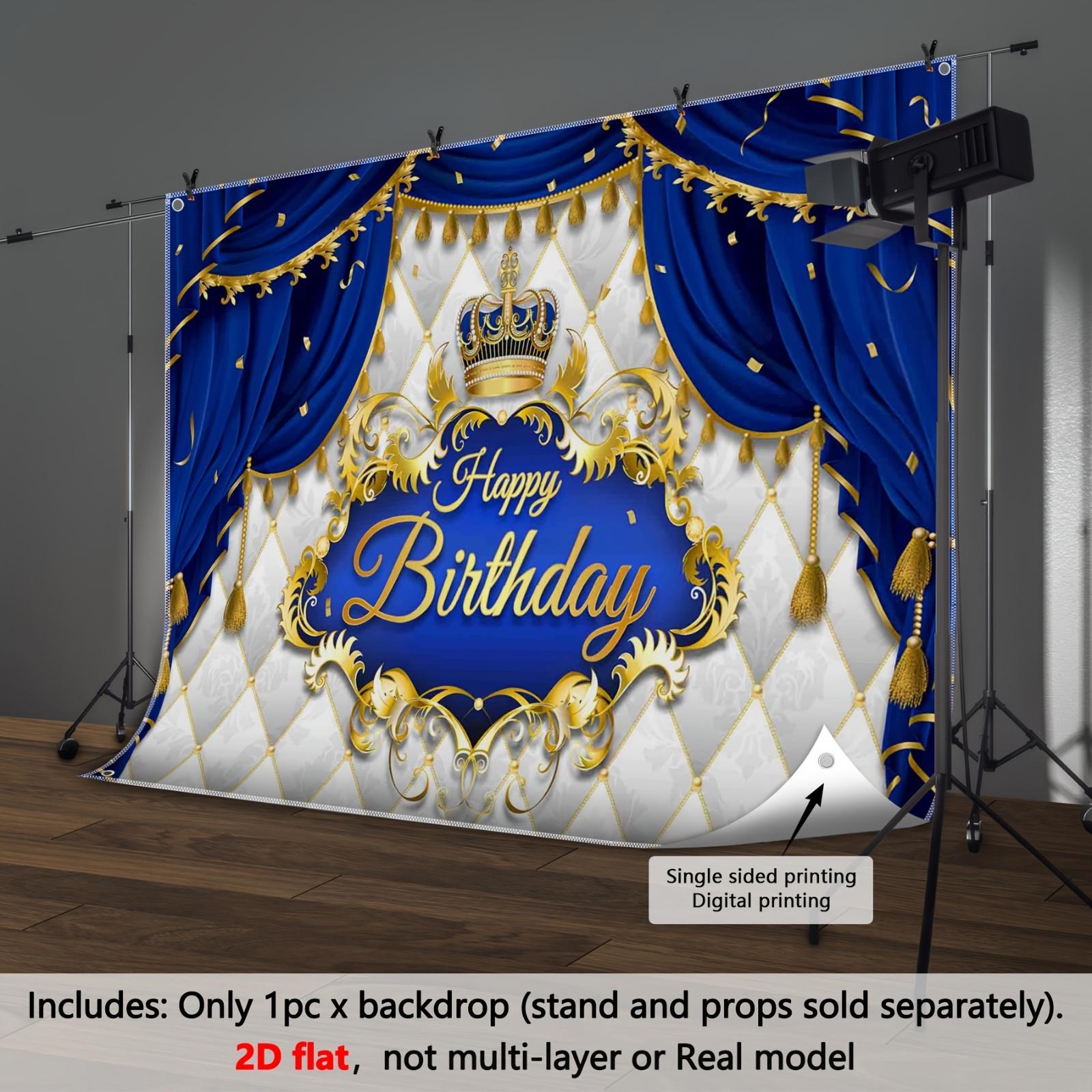 

Синий Золотой Дизайн Короны Украшение Фон Белый Занавес Фотофон Украшения Для Фотостудии Фотобудки Свадьбы Рождества Вечеринки W100*L75cm