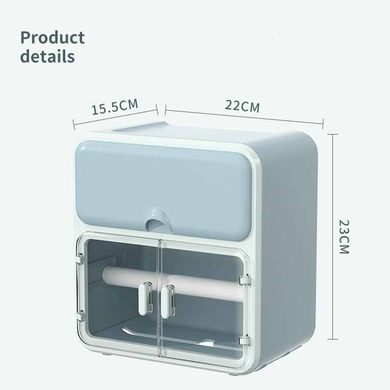 Waterproof  Tissue Box Toilet Wall-mounted Paper-pulling Creative Waterproof Shelf Paper Roller