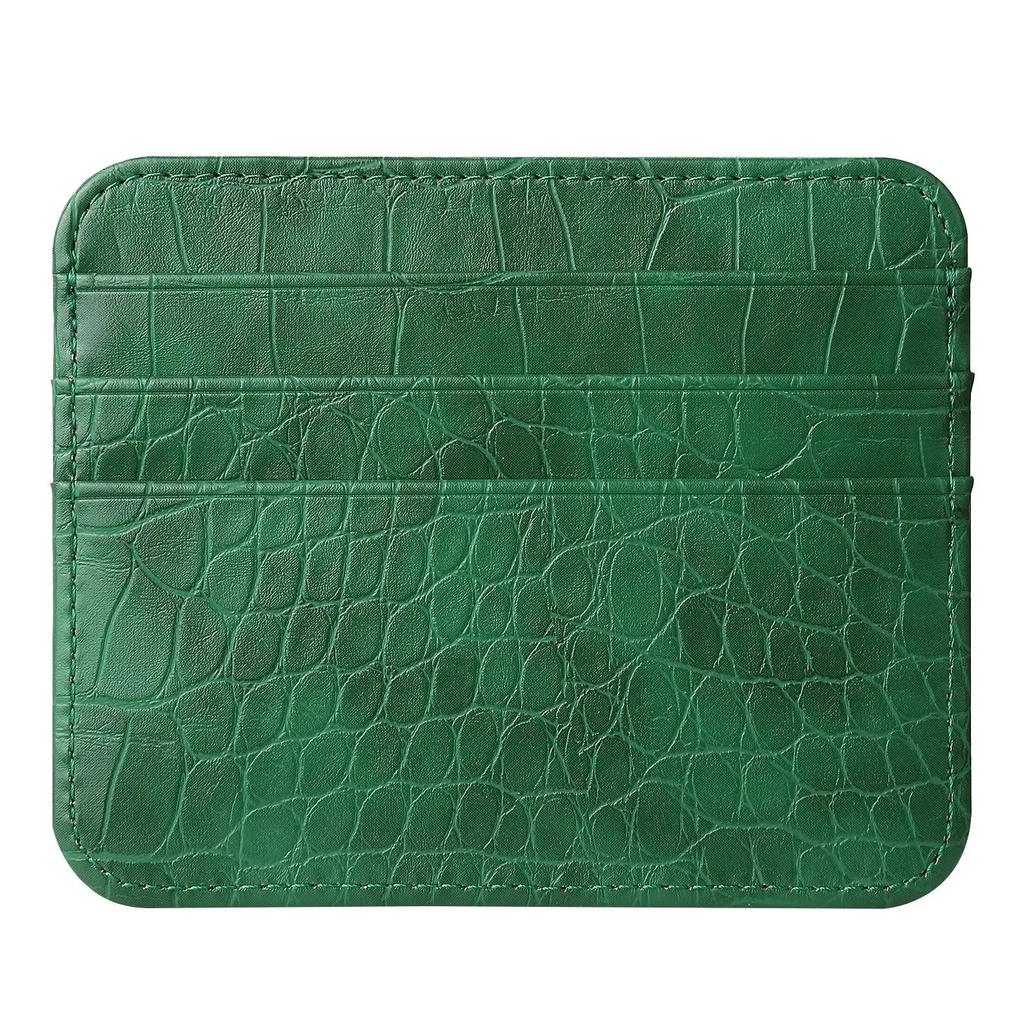Slim Thin Mini ID Business Credit Card Holder PU Leather Men's Coin Money Card Wallet Case Male Small Cardholder Purse for Women