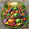 Vibrant Retro Vegetable Metal Wall Art for Kitchen Decor