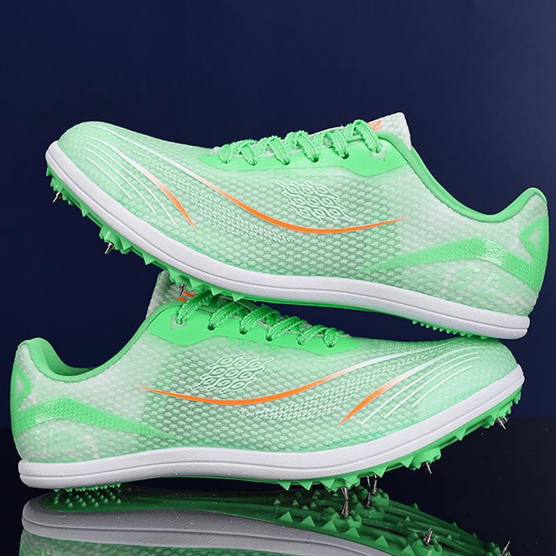 Herren Leichtathletikschuhe Outdoor Professionell Rutschfest Trainingsnagelschuhe Low Cut Atmungsaktiv Lässige Sportschuhe für Herren