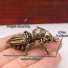 Brass Alien Beetle Figurines Desktop Ornaments Creative Retro Insects Small Statue Micro landscape Decoration Crafts Accessories