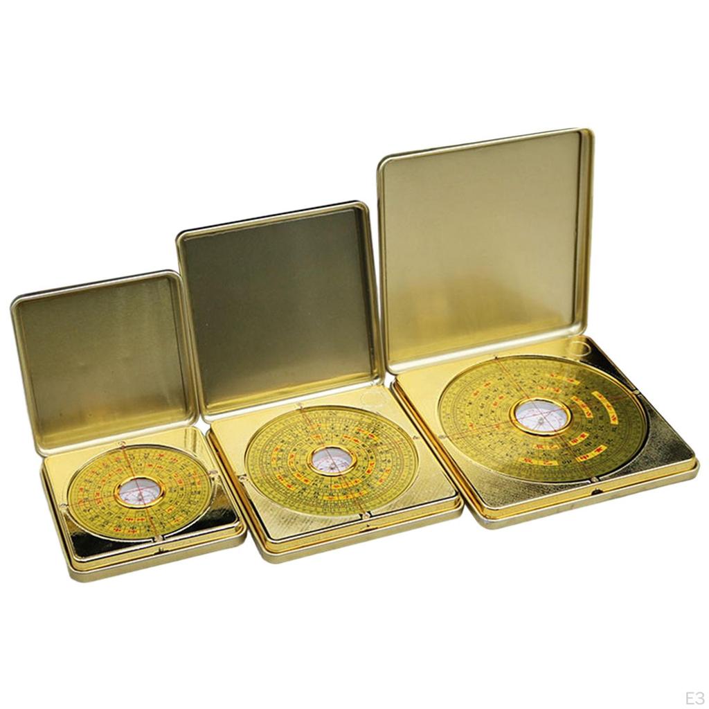 Bussola Feng Shui Antica Tascabile Portatile Durevole Semplice da Usare Grande Bagua Cinese per