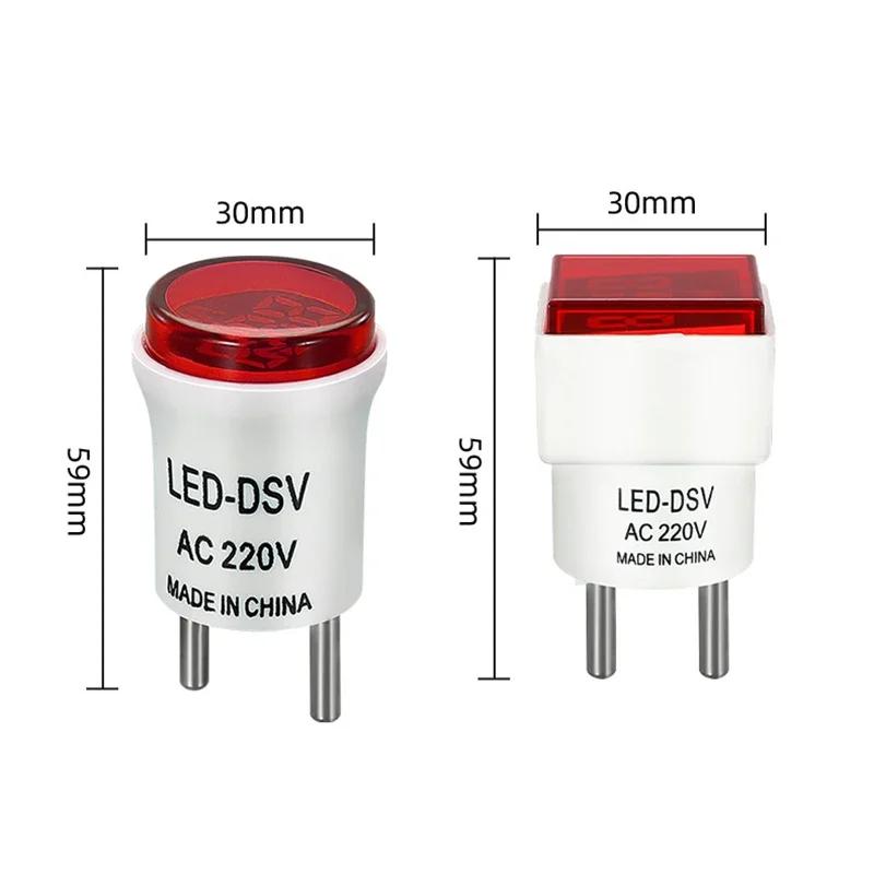 Square Digital Voltages Indicates AC220V/230V Home Circuit Tester Simple Installs Universal Home AC Voltage Meter