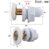 4pcs19mm/23mm/25mm/27mm/29mm Door Roller Shower Rooms Cabins Pulley / Shower Room Roller /Runners/Wheels/Pulleys Diameter