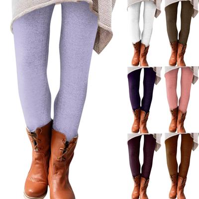 Women's Pants Solid Color Elastic Soft Cotton Leggings Casual Home Pajamas