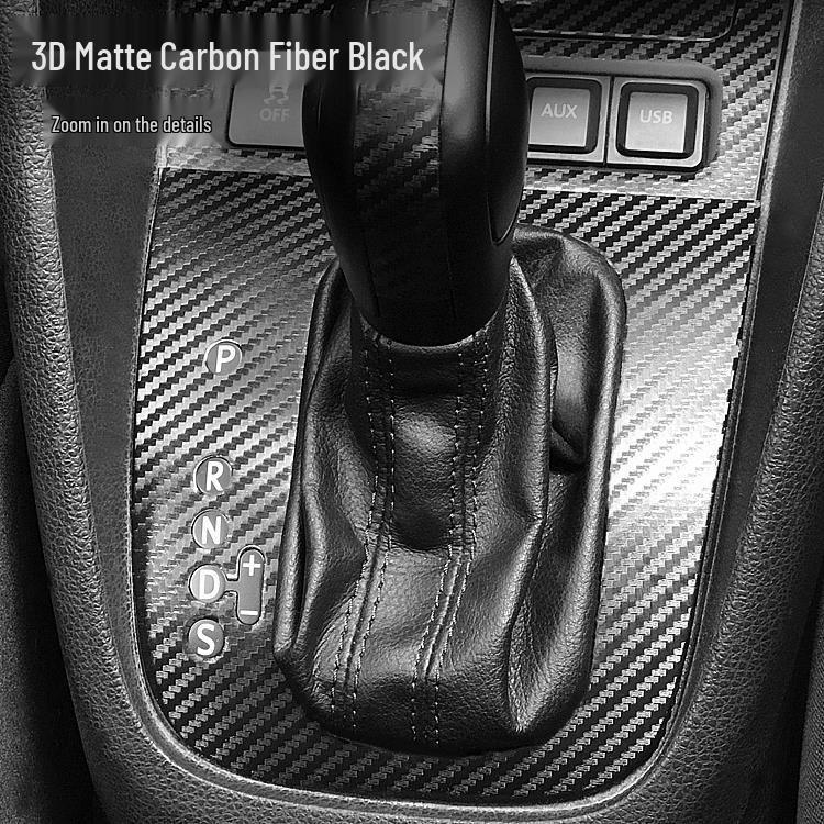 Golf 6 Carbon Fiber Interior Console Decoration Stickers, Free Replacement for 10-12 Year Models.