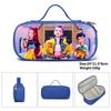 Huntrix Kpop Student Blue Compartmentary Pencil Bag Kpop Witch Hunter Student Storage Stationery Bag Pencil Bag
