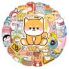 50Pcs Cute Shiba Inu Rabbit Stickers Kawaii Animal Vinyl Decals Waterproof For Laptop Water Bottle Phone Case