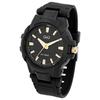 Montre bracelet - Q&Q - Homme - Noir - Boîtier plastique 44 mm - Étanchéité 10 bar