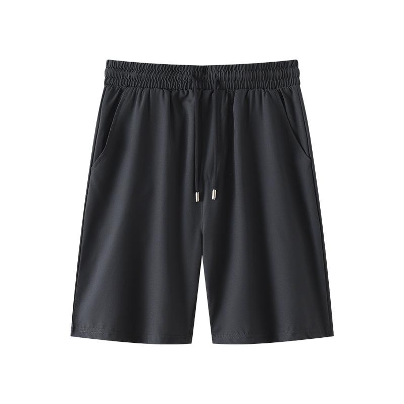 Men's Summer Casual Sports Quick-Dry Shorts: Solid-Color, Drawstring, Loose-Fit Shorts