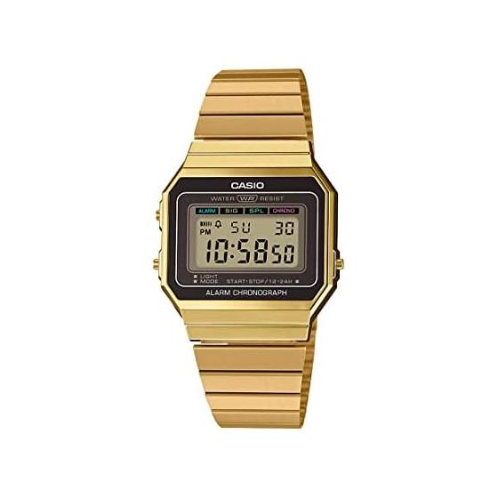 Casio Digital Fashion Quartz Ladies Youth A700WG-9A, White, 37.435.56mm, Casual.