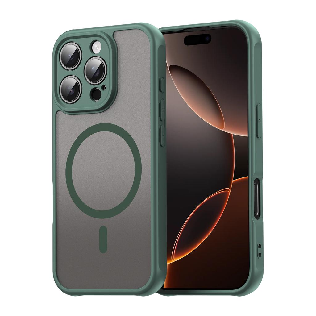Matný Průhledný Kryt pro Magsafe pro iPhone 16E Magnetické Bezdrátové Nabíjení Nárazuvzdorný Kryt pro iphone 16 15 14 13 Pro Max Plus Coque