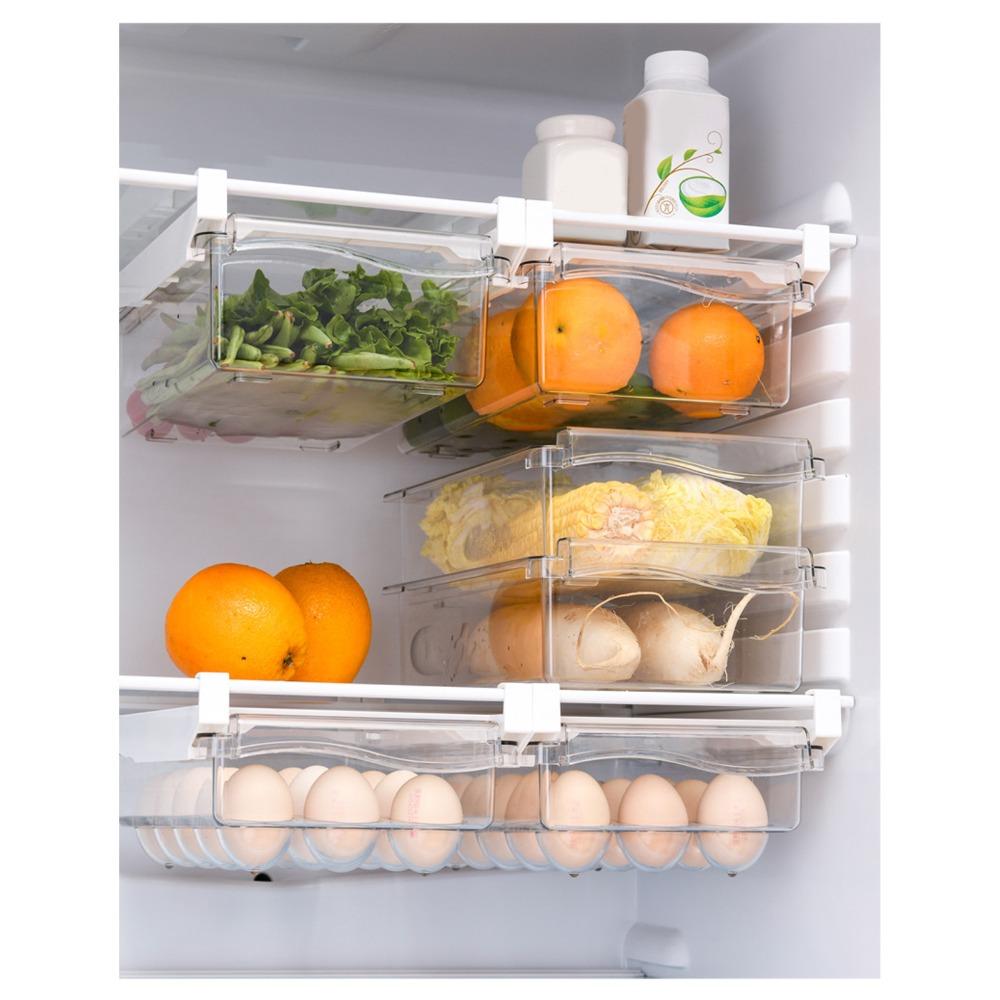 Pull Out Design Refrigerator Drawer Organizer Refrigerator Storage Container Food Storage