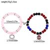 Braccialetti dell'amicizia di Spiderman, Migliore amico Bff, Halloween, Natale, Cordino coordinato, Catena con perline, Braccialetti per coppie, Nuovo,