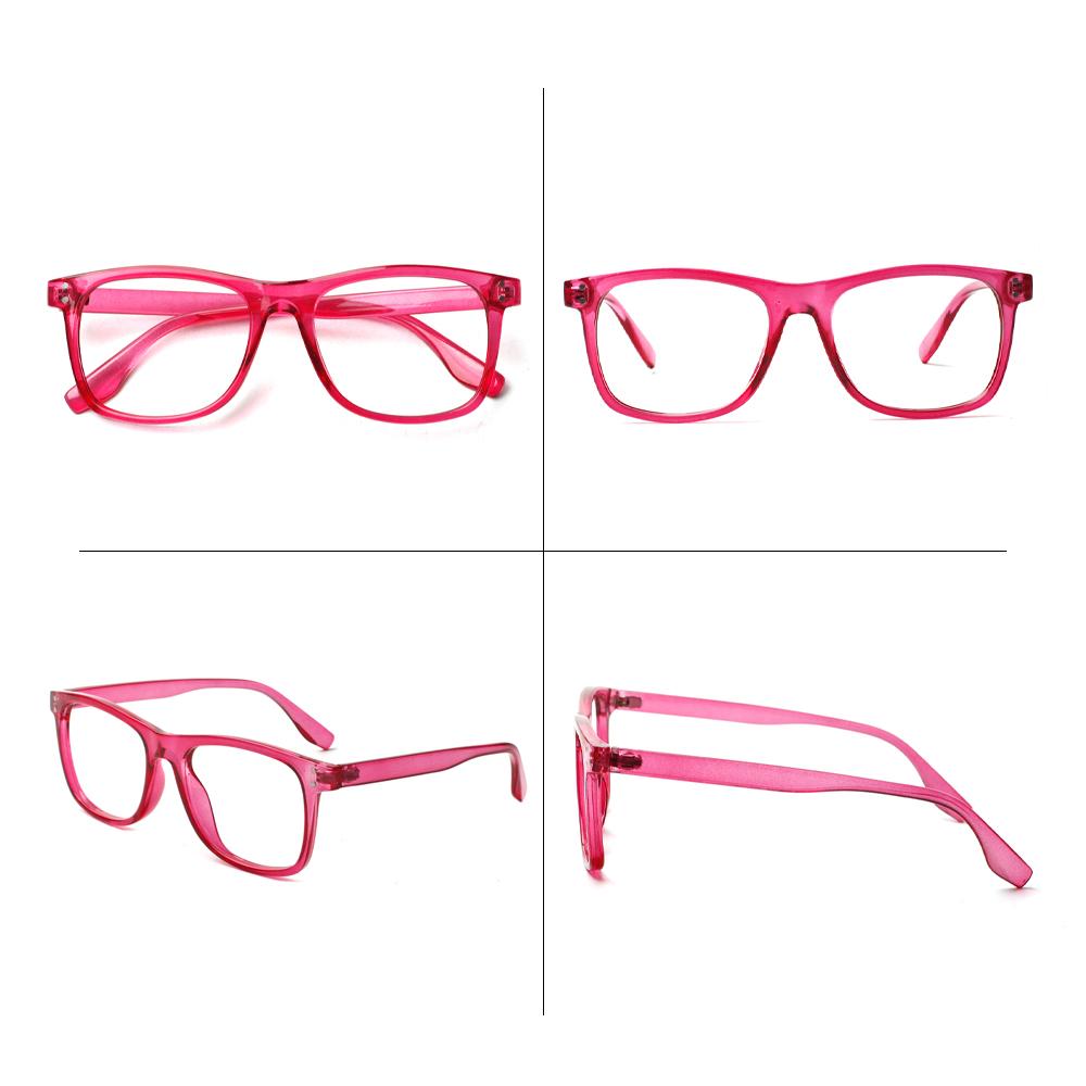 TUREZING Presbyopia Eyeglasses Ornamental Diopter Eyeglasses for Ladies and Gentlemen Square Shaped Super Lightweight Flexible Spring Hinge