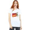 Marvel Comics Womens/Ladies Vintage Logo Blast Cotton Boyfriend T-Shirt