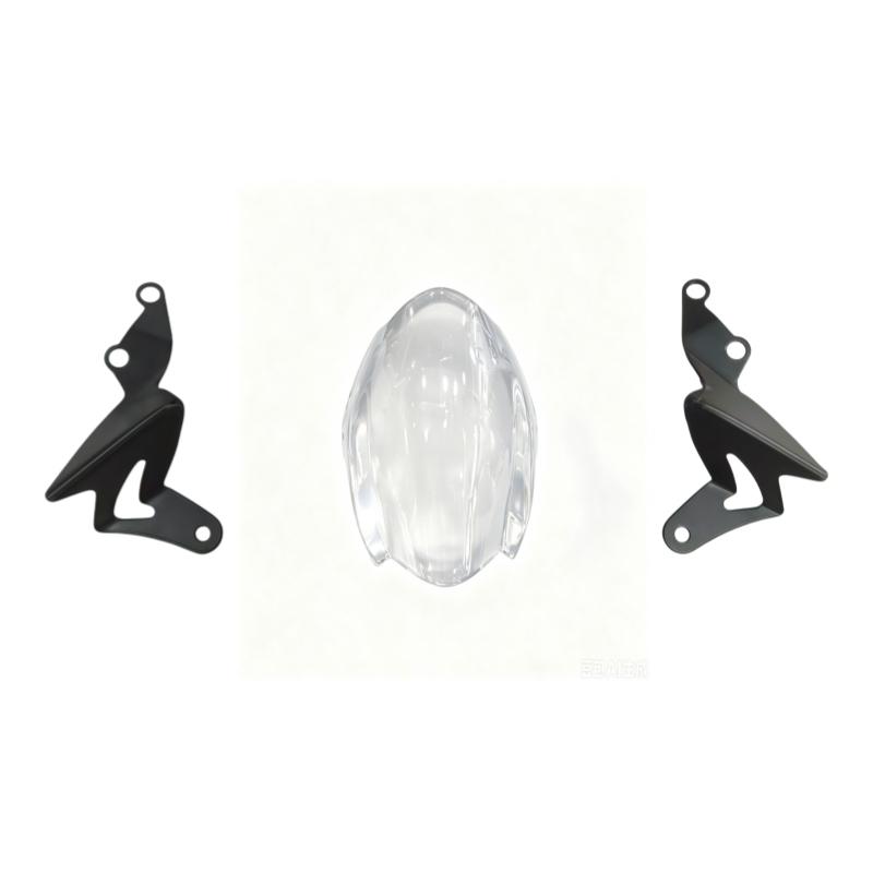 Motorcycle windshield air deflector Flow Guide Plate Double Bubble heightened version for Ducati 696 796 795 M1000