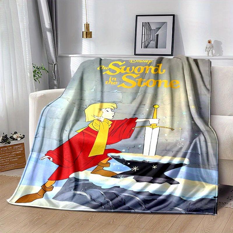 1pc, Disney The Sword in the Stone Blanket,Home Decorative Throw Blanket, Couch Cover, Outdoor Blanket, Gift