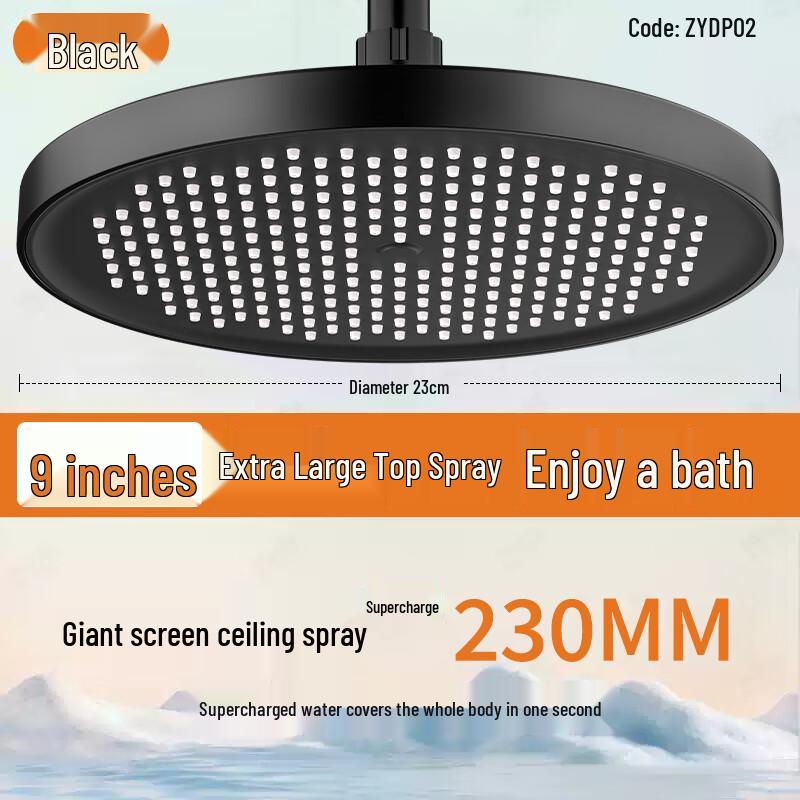 ZISIZ High-Pressure Self-Cleaning Shower Head