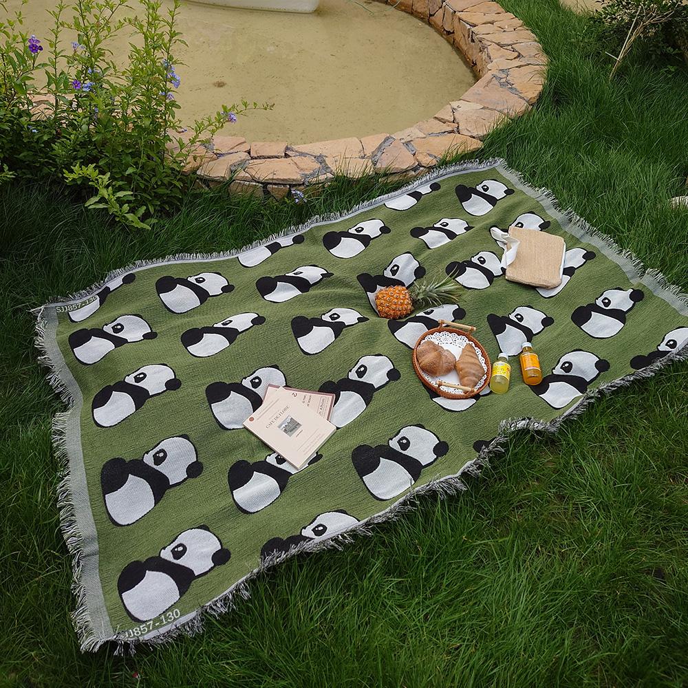 

Милый коврик для пикника в виде панды, переносной коврик для пикника в походах, пылезащитная скатерть, мягкий диван, одеяла, коврик для пикника на открытом воздухе 130x180cm