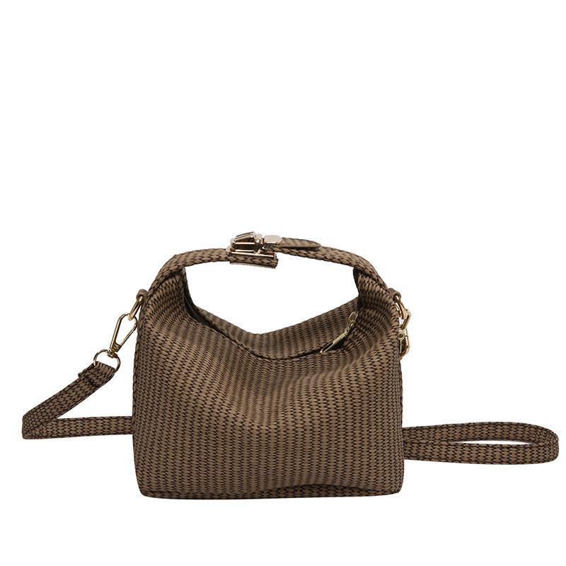 Chic And Versatile Small Shoulder Bag With Medium Softness And 3d Outer Pocket коричневый