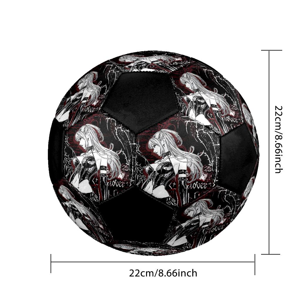 Pallone da Calcio Colorato Cucito a Macchina PVC Misura 5 Pronto per Allenamento di Squadra e Competizione Resistente Alto Rimbalzo Raffreddamento Regalo Sportivo