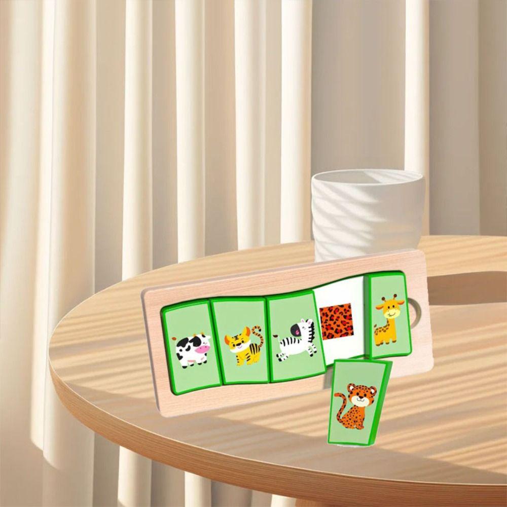 Puzzle Board Shape Matching Board Game Montessori Animal Jigsaw Toys  Thinking Training