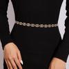 Rhinestone Double Fine Circle Shape Waist Chain Dress Waist Decoration Cinching