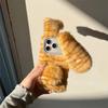 Leopard Print Plush Cat Ear Anti-Drop Phone Case for iPhone 14/13/12/11 PRO/MAX