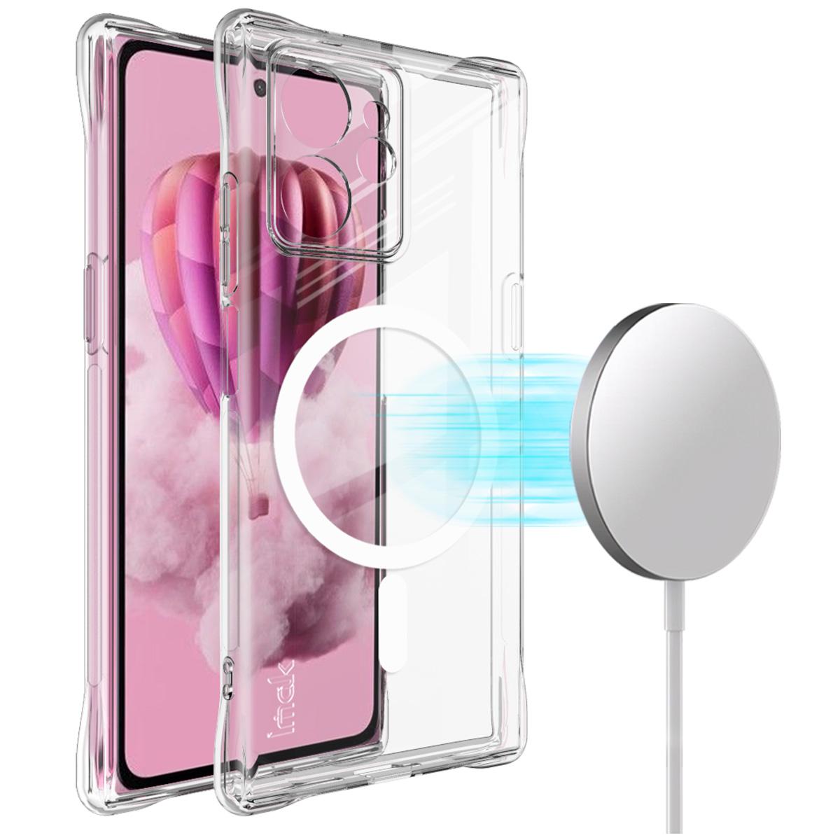 For HMD Skyline 5G Phone Case IMAK Shock-resistant Soft Magnetic Case HMD Skyline 5G белый