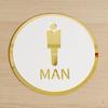 Contemporary Restroom Signage for Stylish Interiors