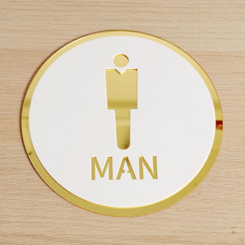 Contemporary Restroom Signage for Stylish Interiors