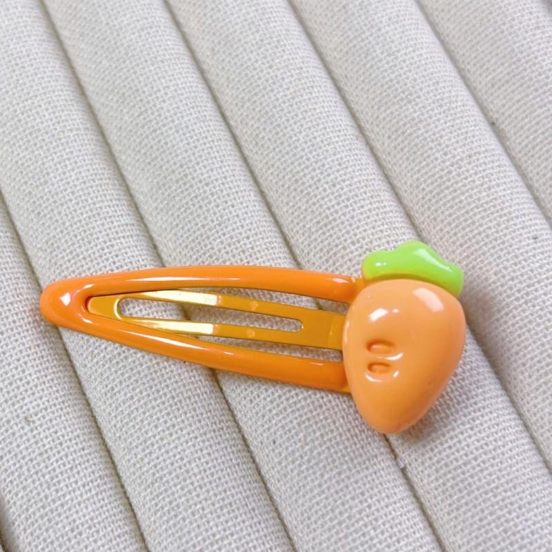 8PCS Cute Fruit Hair For Girls Kids Resin Barrettes For Baby Fine Hair Styling Accessories
