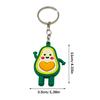 Creative Cartoon Avocado Keychain Bag Pendant Cute Love Emotions Student Gift Car Key Matching Decorations Bedrooms Desktops