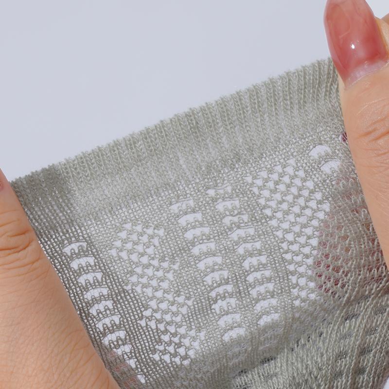 Summer Solid Women Summer Breathable Mesh Ankle Socks for Women Girls Fashion Harajuku Candy Color Cotton Low Cut Hollow Out Socks
