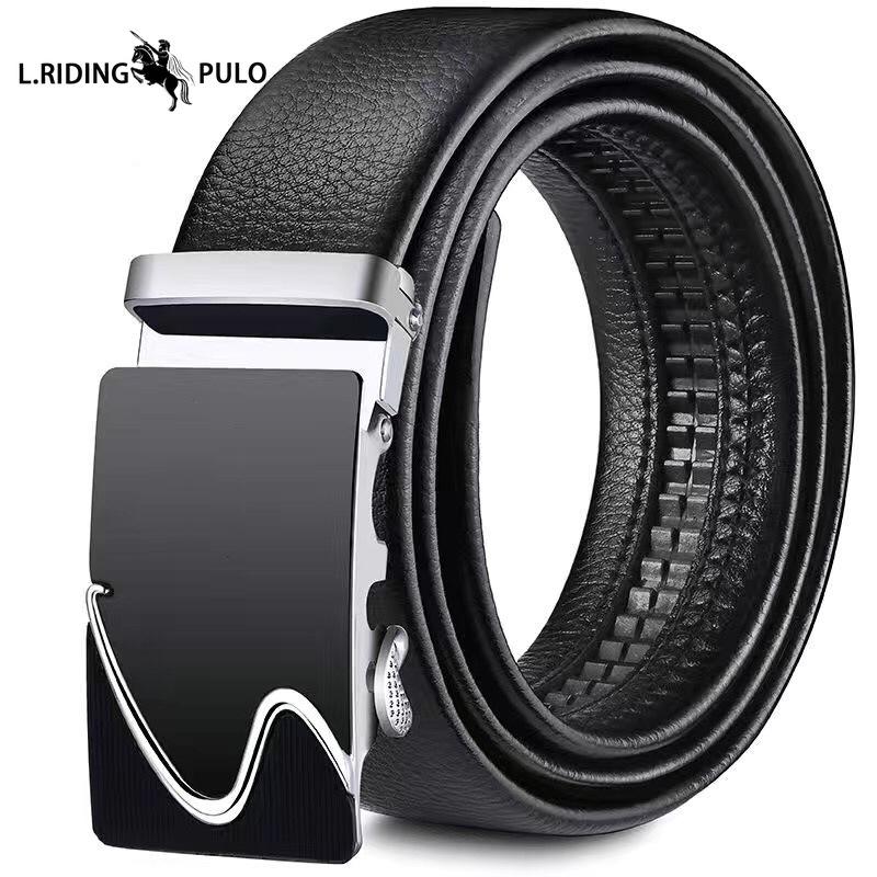 Gürtel Herren Automatikschließe Business Casual Alleskönner Jeans mit Weichem Leder Langlebiger Gürtel Dekoration für Herren
