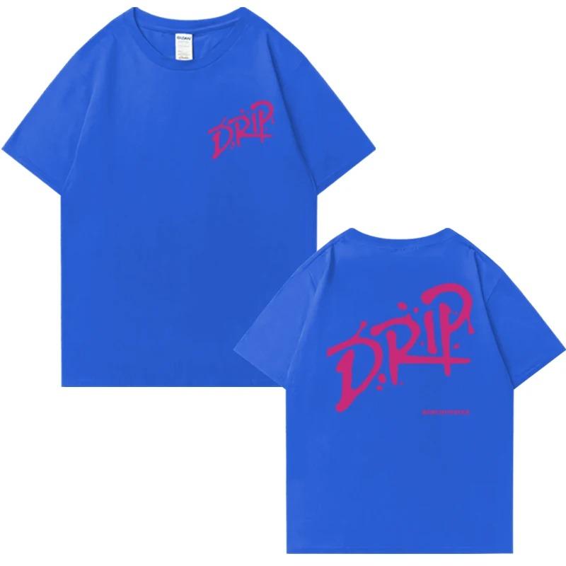 

Babymonster Drip Album World Tour 2026 Double Sided Print Short Sleeve T-shirts Men Women Cotton Black Tops Unisex T Shirt XXXL