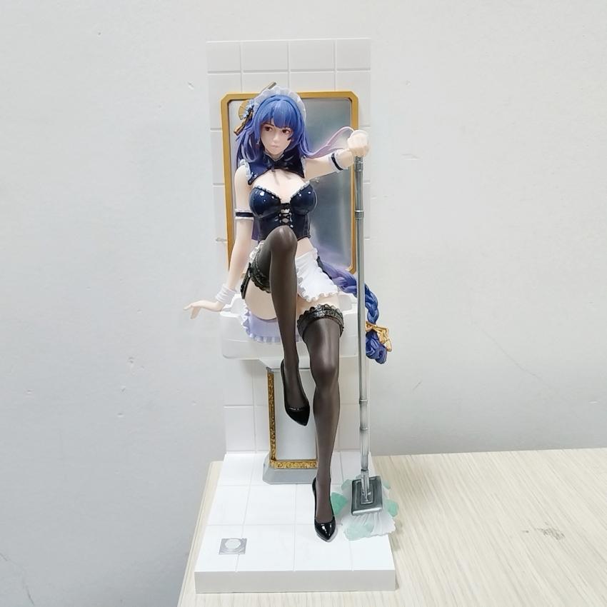 Genshin impact Raiden Shogun Beelzebul Bath towel Girl 1/4 figure PVC toy Game Statue Adult Anime Action Model Doll Gift toys